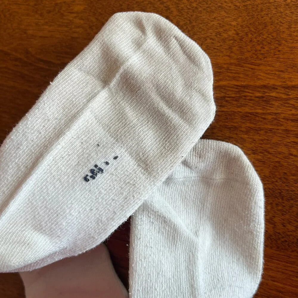 Lands' End navy and white crew socks *free in bundle*